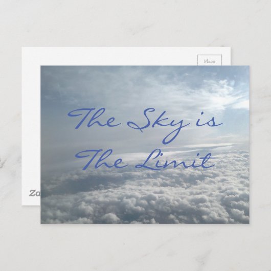 空が限界でカードをやる気を起こさせる受け取る ポストカード (正面/裏面)