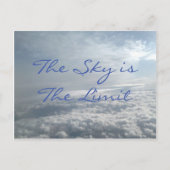空が限界でカードをやる気を起こさせる受け取る ポストカード (正面)