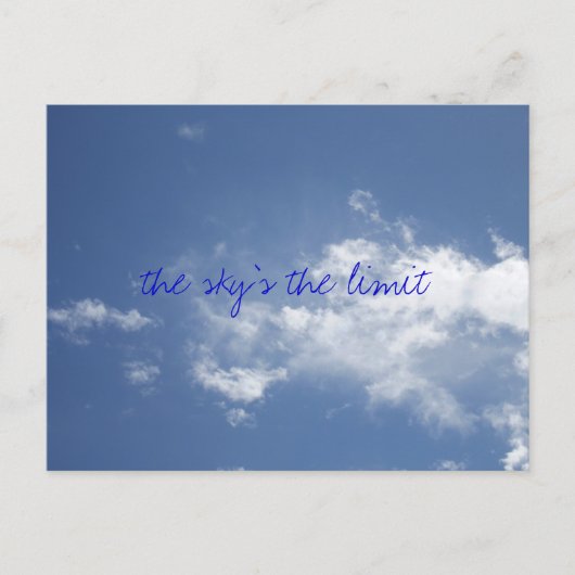 空が限界のはがき ポストカード (正面)