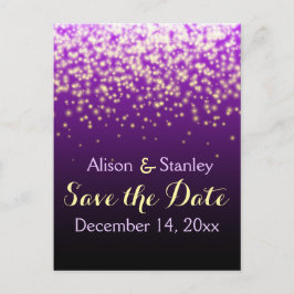空きらめくの結婚式のライト日付を保存 案内ポストカード