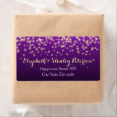 空きらめく紫の光結婚り ラベル (インサイチュ)