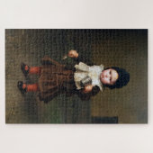 空きカップを持つ少女（ルートヴィヒ・クナウス） ジグソーパズル (横)