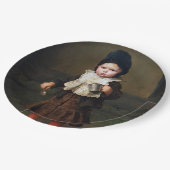 空きカップを持つ少女（ルートヴィヒ・クナウス） ペーパープレート (アングル)