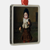 空きカップを持つ少女（ルートヴィヒ・クナウス） メタルオーナメント (右)