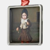 空きカップを持つ少女（ルートヴィヒ・クナウス） メタルオーナメント (左)