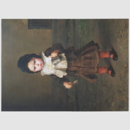 空きカップを持つ少女（ルートヴィヒ・クナウス） 薄葉紙