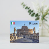 空きポンテサンタンジェロアットドーンローマ,イタリア ポストカード (スタンド正面)