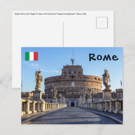 空きポンテサンタンジェロアットドーンローマ，イタリア ポストカード