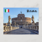 空きポンテサンタンジェロアットドーンローマ,イタリア ポストカード (正面)