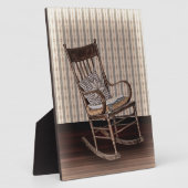 空き古いヴィンテージロッキングチェア フォトプラーク (側面)