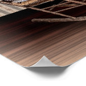 空き古いヴィンテージロッキングチェア ポスター (角)