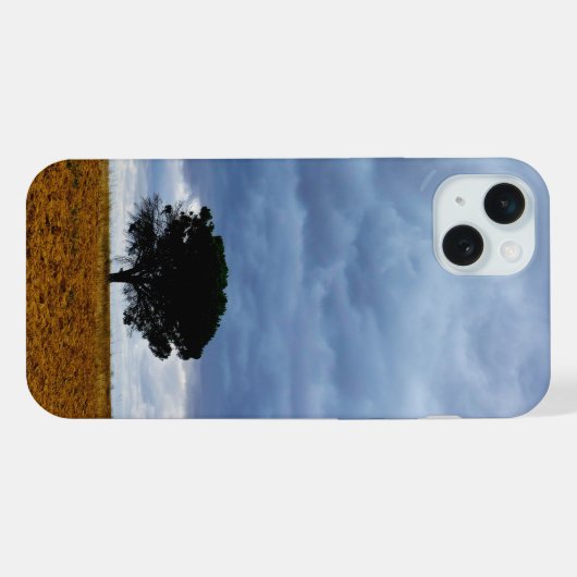 空き地の木 iPhoneケース (裏面横)