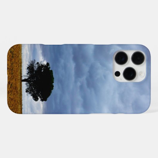 空き地の木 iPhoneケース (裏面横)