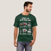 空き時間に行うダートトラックレース Tシャツ (正面フル)