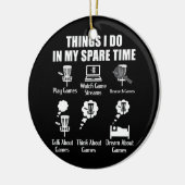 空き時間ディスクゴルフでやること  セラミックオーナメント (左)