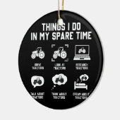 空き時間トラクターで行うこおもしろいと セラミックオーナメント (左)