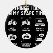 空き時間トラクターで行うこおもしろいと セラミックオーナメント (裏面)