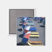 空き椅子オンビーチ マグネット (正面/裏面)