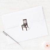 空き椅子 ラウンドシール (封筒)