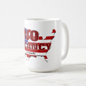 空き無し – 確保す縁どる コーヒーマグカップ (正面右)