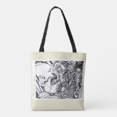 空き部屋から恐怖で逃げ出す… トートバッグ (裏面)