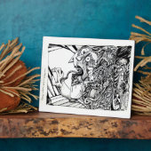 空き部屋から恐怖で逃げ出す… フォトプラーク (側面)