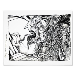 空き部屋から恐怖で逃げ出す… フォトプリント           