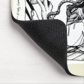 空き部屋から恐怖で逃げ出す… マウスパッド (コーナー)