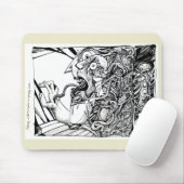 空き部屋から恐怖で逃げ出す… マウスパッド (マウス)