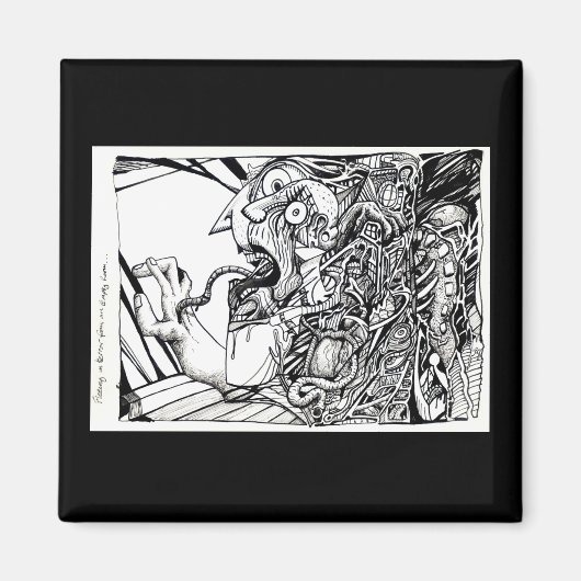 空き部屋から恐怖で逃げ出す…Brian B著 マグネット (正面)