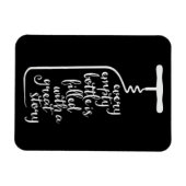 空っぽのボトルには話が詰まっ素晴らしている マグネット (横)