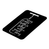 空っぽのボトルには話が詰まっ素晴らしている マグネット (左側)