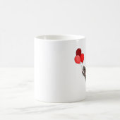 空で時代遅れ コーヒーマグカップ (中央)