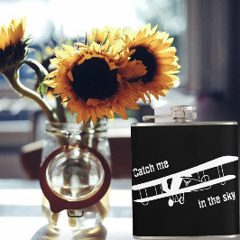 空で私をキャッチ，飛行機，ミニマ飛んでいるリスト フラスク