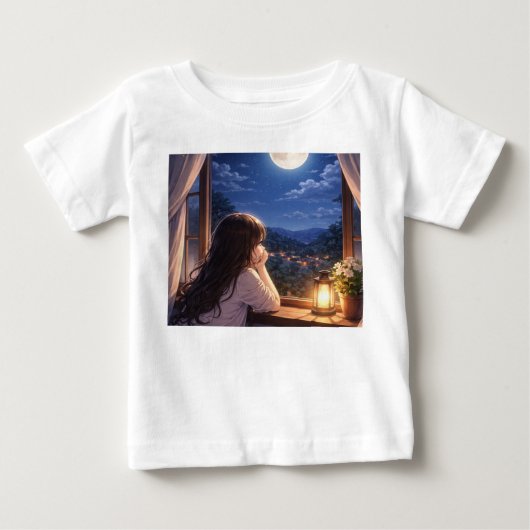 空との静かな会話 ベビーTシャツ (正面)