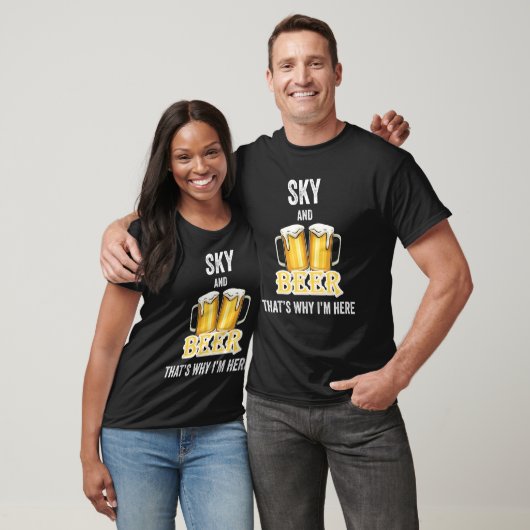 空とビールがあればいい Tシャツ (ユニセックス)