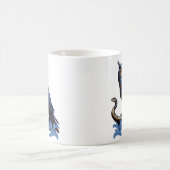 空と地の王、フクロウ威厳のあるル コーヒーマグカップ (中央)