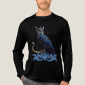 空と地の王、フクロウ威厳のあるル トライブレンドTシャツ (正面)
