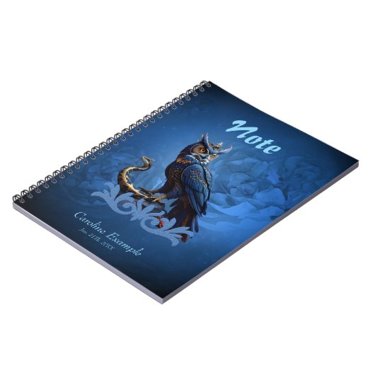 空と地の王、フクロウ威厳のあるル ノートブック (左側)