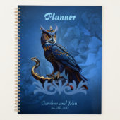 空と地の王、フクロウ威厳のあるル プランナー手帳 (正面)