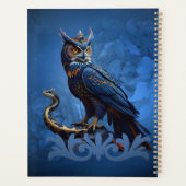 空と地の王、フクロウ威厳のあるル プランナー手帳 (裏面)