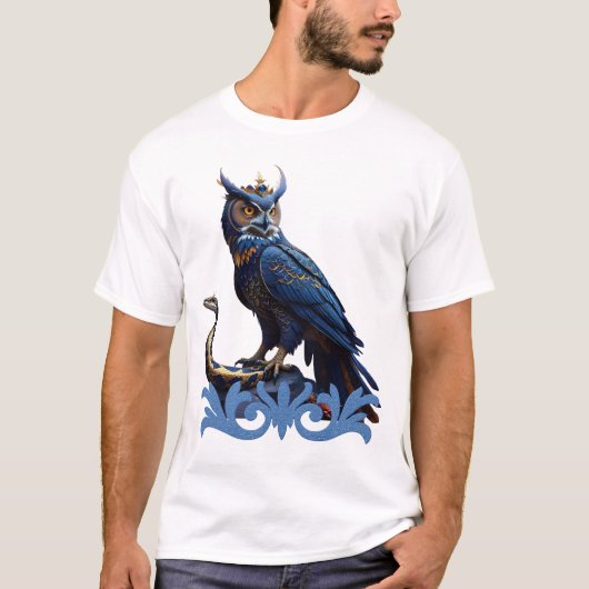 空と地の王、フクロウ威厳のあるル Tシャツ (正面)