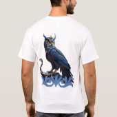 空と地の王、フクロウ威厳のあるル Tシャツ (裏面)