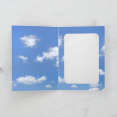 空と太陽の上のサングラス カード (内部)