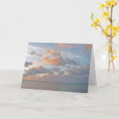 空と雲のゴージャスカリブの カード (黄色い花)