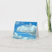 空と雲 サンキューカード (正面)