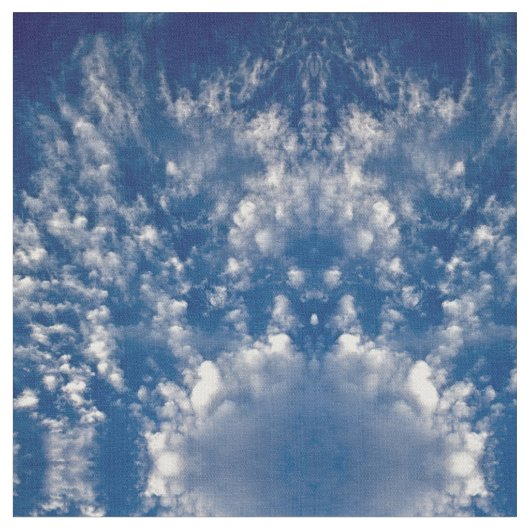 空と雲 ファブリック (クローズアップ)