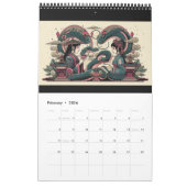 空にお洒落おける祭り心で神秘的 カレンダー (2月 2026)