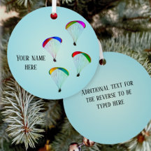 空にカラフル対するパラグライダー – パーソナライズ