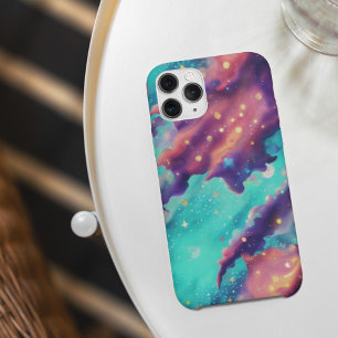 空にカラフル星が輝く抽象芸術像 iPhone 13 PRO MAXケース